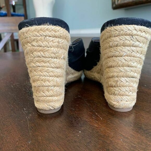 - Sam Edleman Circus Womens Black Wedge Sandals "Bea - Picture 4 of 8